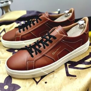 Santoni DBS3 leather sneakers
